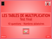 Les tables de multiplication - Toutes les tables (4)