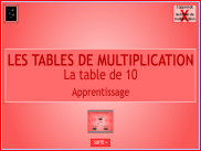 La table de multiplication par 10