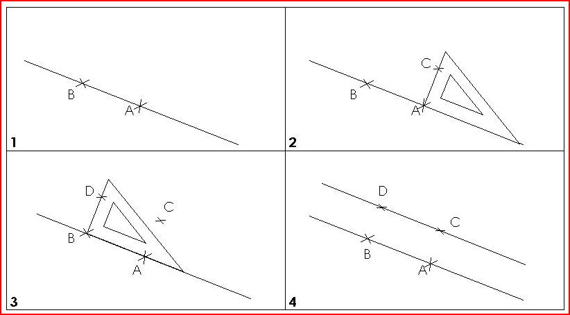 Géométrie : tracer des droites parallèles