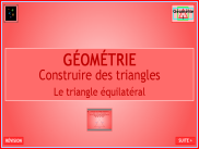 Géométrie : Construire un triangle équilatéral