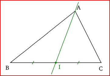 La médiane d'un triangle