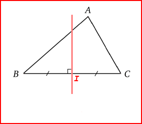 La médiatrice d'un triangle