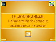 Questionnaire : Les chaînes alimentaires