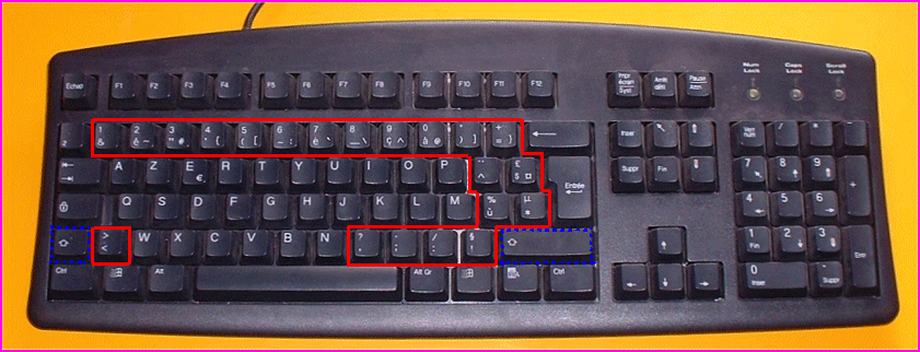 Touche shift sur clavier : où elle se trouve ? 